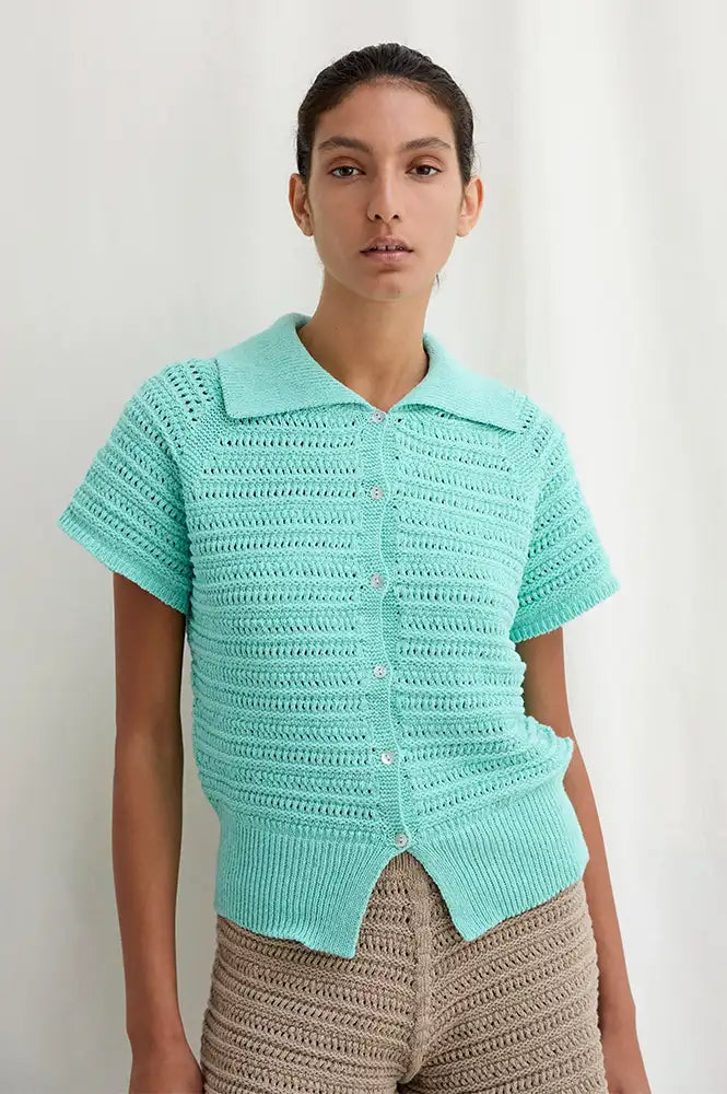 Diarte Palma Aqua Cardigan - The Mercantile London