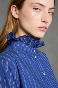 Hod Cleo Indigo Stripe Blouse