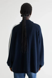 Bellerose Angik Navy Zip-Up Cardigan