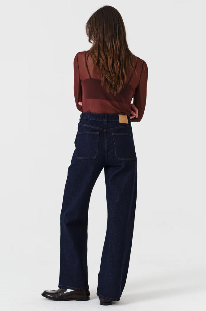 Seventy + Mochi Eden Blue Moon Wide Leg Jeans - The Mercantile London