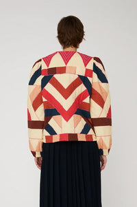 Stella Nova Patchwork Cotton Quilted Jacket - The Mercantile London