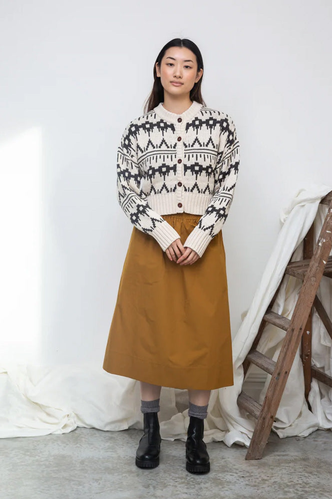 Beaumont Organic Sugi-Sue Ecru Marl Cardigan - The Mercantile London