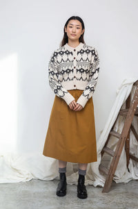 Beaumont Organic Sugi-Sue Ecru Marl Cardigan - The Mercantile London