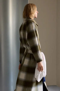 Thinking Mu Green Checks Lise Jacket