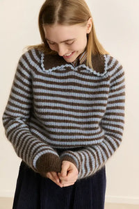 Garance Dolores Blue Striped Jumper
