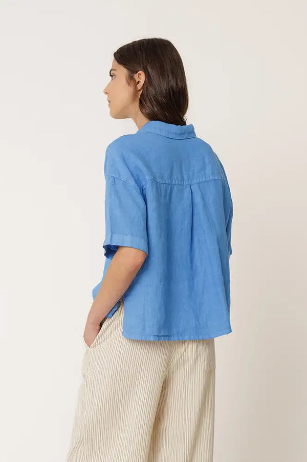 Indi & Cold Azul Linen Shirt - The Mercantile London