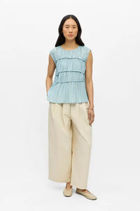 Object Mabel Winter Sky O-Neck Top - The Mercantile London
