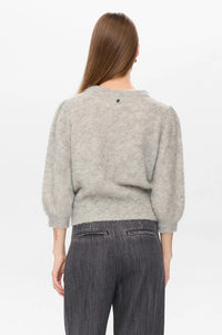 Numph Suri Brushed Chateau Grey Jumper - The Mercantile London