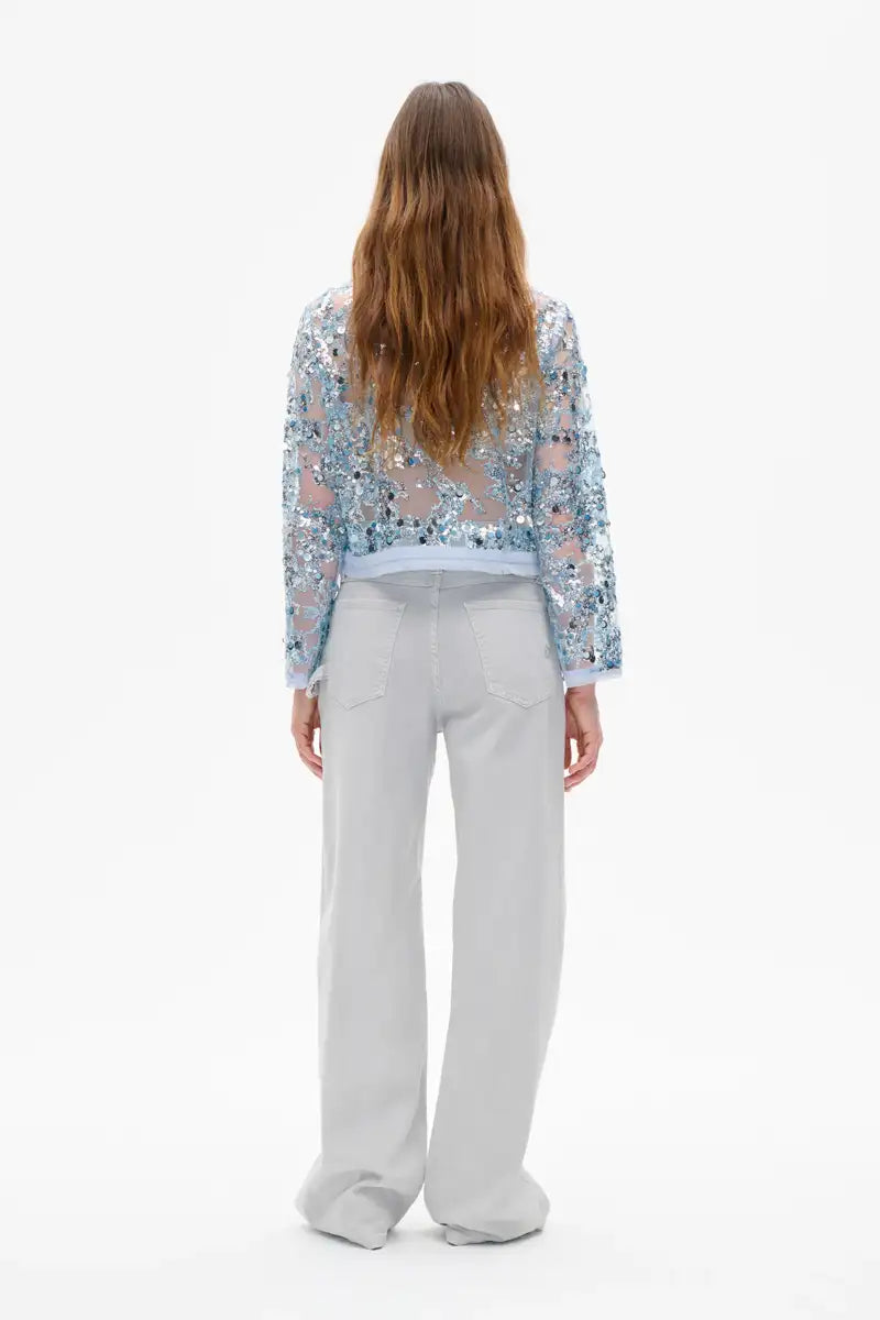 Baum Und Pferdgarten Bethina Kentucky Blue Sequin Jacket - The Mercantile London