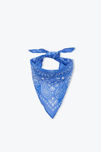 A.P Cobalt Paisley Print Scarf - The Mercantile London