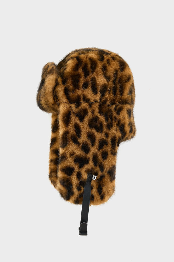 Bellerose Epka Leopard Print Trapper Hat