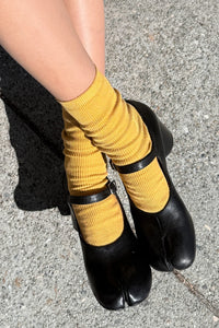 Le Bon Shoppe Bistro Yellow Trouser Socks