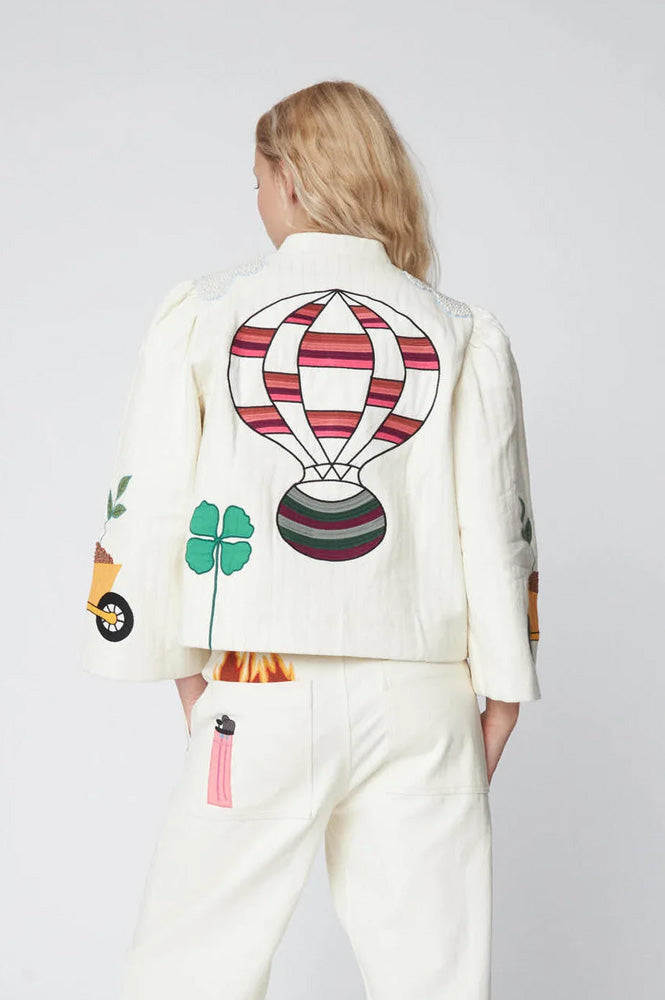 Stella Nova Elements Patchwork Cream Jacket - The Mercantile London