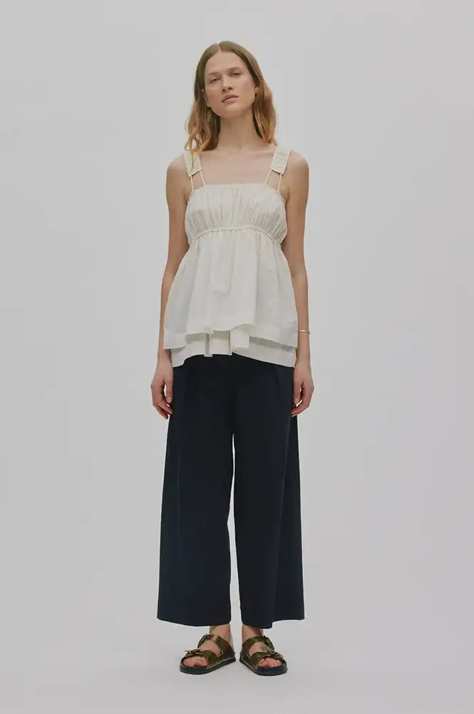 Rabens Saloner Galia Bone Layered Top - The Mercantile London