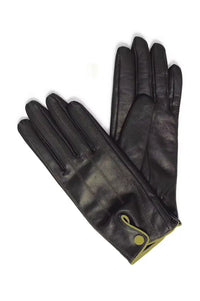 ICHI Mascha Black Leather Gloves