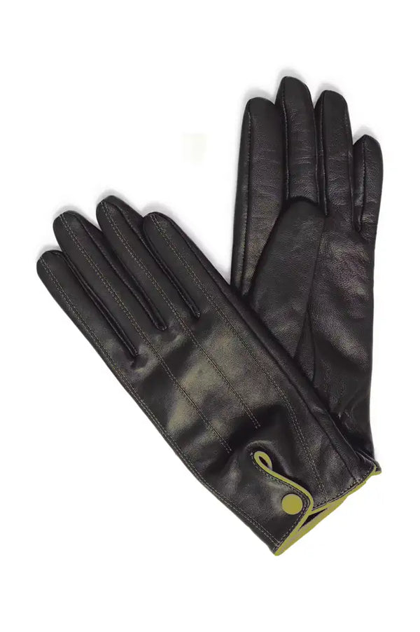 ICHI Mascha Black Leather Gloves