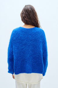 American Vintage Niby Royal Blue Marl Cardigan