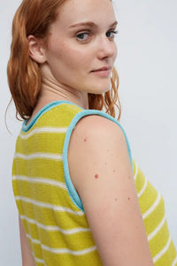 Dr Bloom Chupito Gold Knitted Vest - The Mercantile London