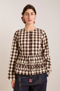 Damson Madder Madison Butter Gingham Blouse