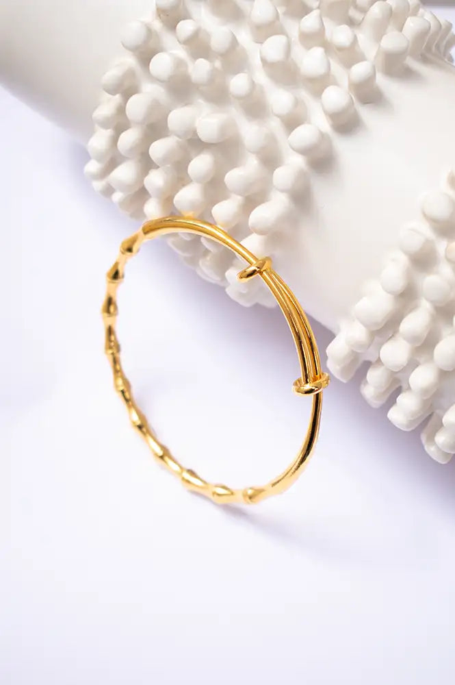 Ashiana London Shino Bamboo Gold Bangle