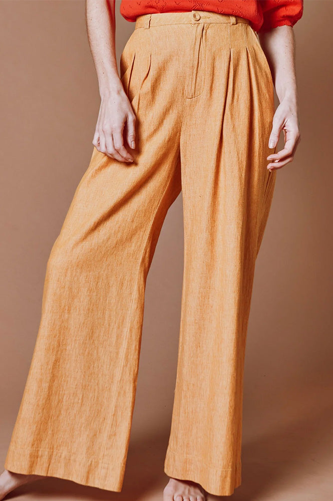 Emile Et Ida Daim Mustard Trousers - The Mercantile London