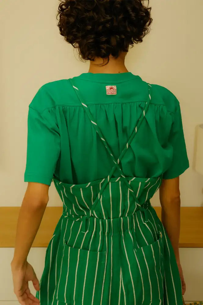 L.F. Markey Tomasin Grass Stripe Overalls - The Mercantile London