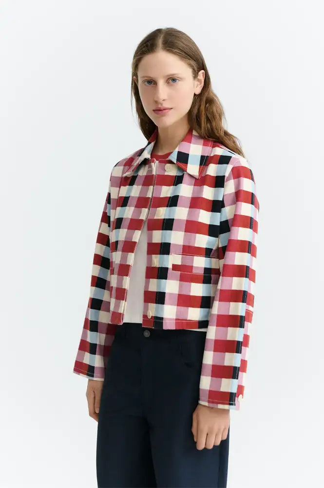 Thinking Mu Astrid Cheshire Checks Jacket