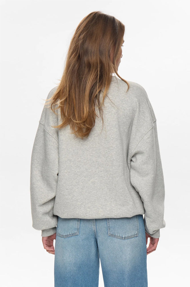 Numph Bissa Light Grey Sweatshirt - The Mercantile London