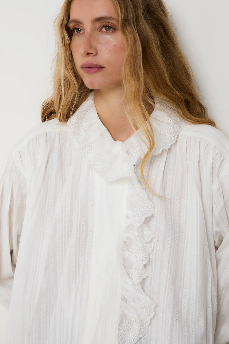 Sophie + Lucie Maribel White Blouse - The Mercantile London