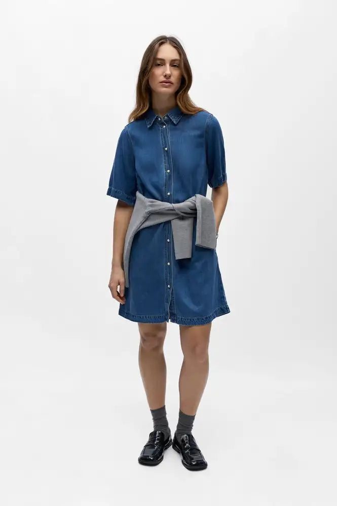 Object Frame Medium Blue Denim Dress - The Mercantile London