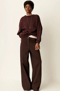 Sessùn Chebbi Ganache Oversized Sweatshirt