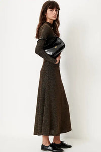 Sessùn Rita Night Gold Long Gathered Dress