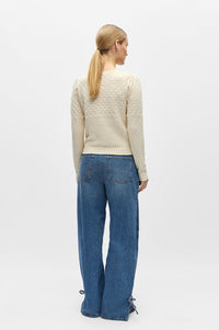 Object Noa Birch V-Neck Cardigan - The Mercantile London