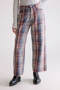 Bellerose Paty Check A Wide Jeans - The Mercantile London