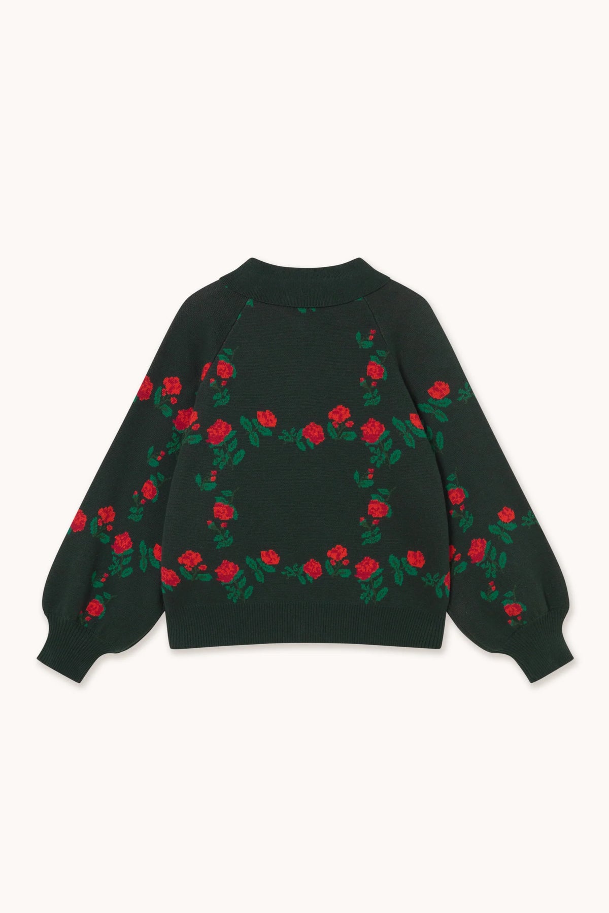 The Tiny Big Sister Roses Polo Sweater