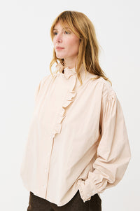 Maison Anana Paulette Rose Ruffle Blouse - The Mercantile London