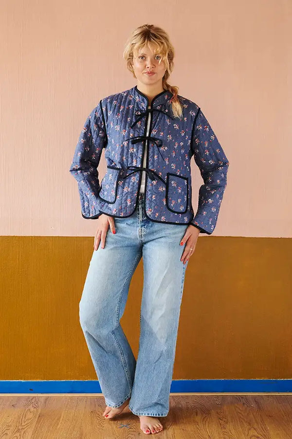 Habiba Rebecca Sapphire China Quilted Jacket