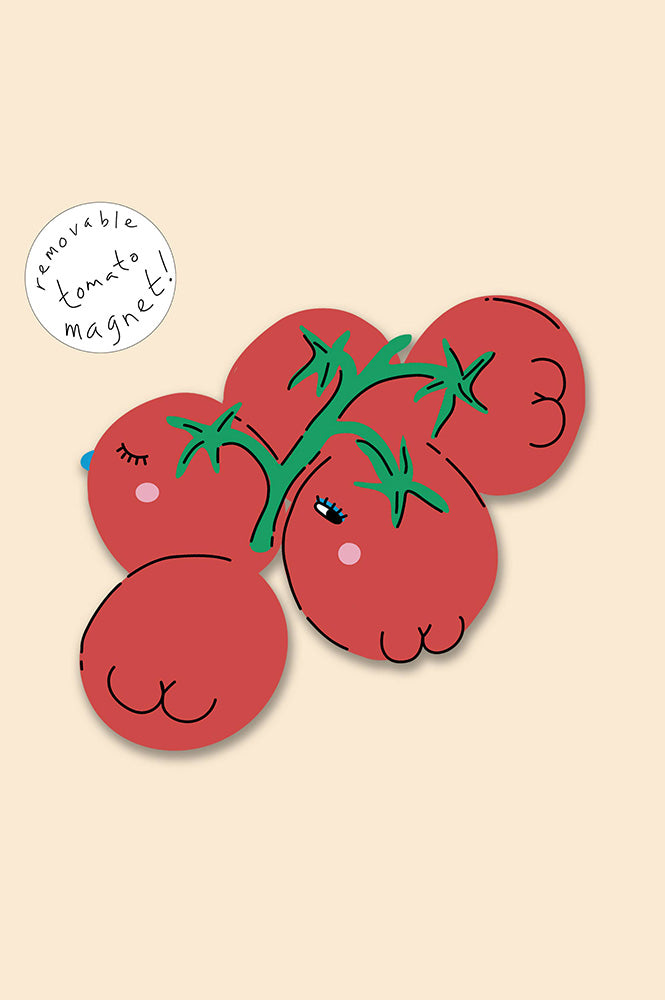 Eat The Moon Tomato Magnet Keepsake Card - The Mercantile London