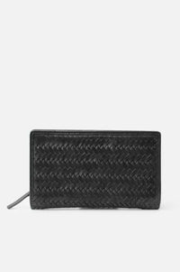 Biba Perkins Black Braided Wallet