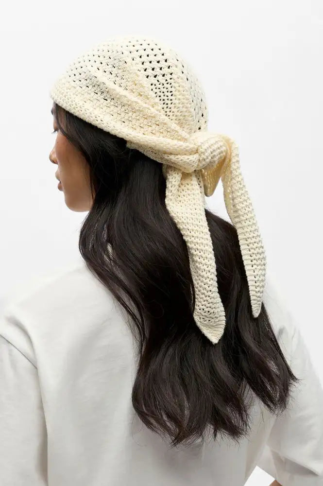 Object Goody Cloud Dancer Crochet Scarf - The Mercantile London
