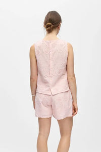 Object Mya Pale Lilac Embroidered Top - The Mercantile London