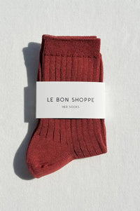 Le Bon Shoppe Her Terracotta Socks - The Mercantile London