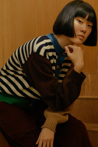 L.F. Markey Eval Cornwall Striped Cardigan