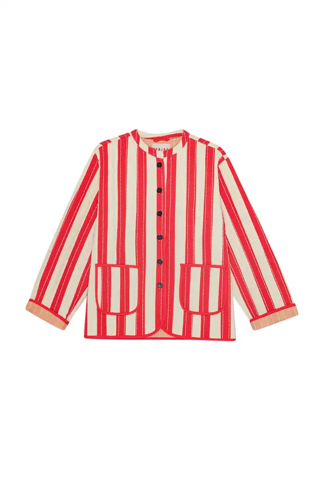 Habiba Mumu Kiss Stripe Quilted Jacket
