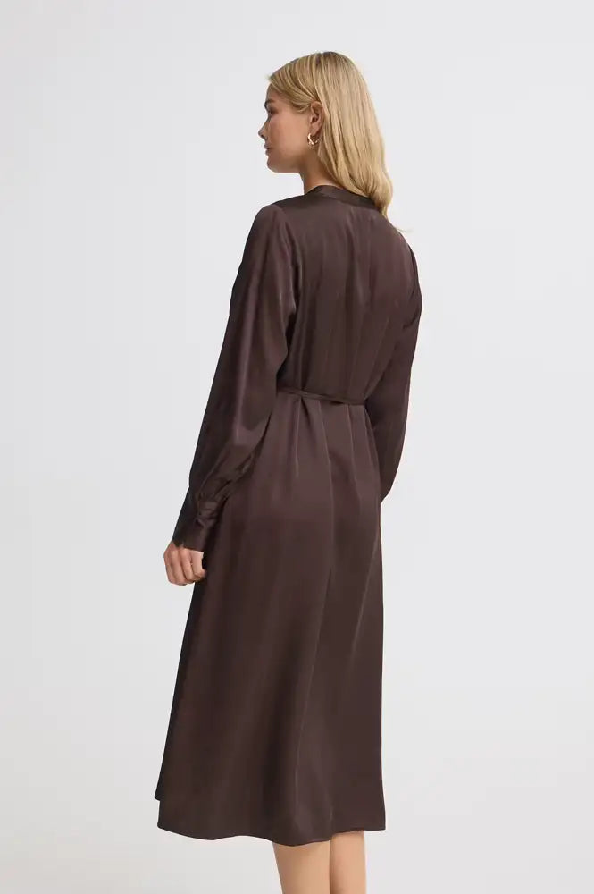Fransa Junia Molé Brown Shirt Dress