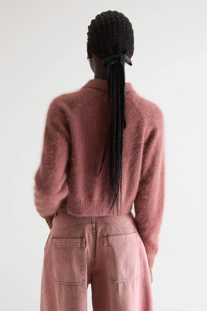 Bellerose Datco Mahogany Angora-Blend Cardigan