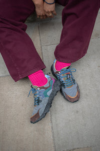 Flower Mountain Yamano Anthracite Black Dark Grey Trainers - The Mercantile London