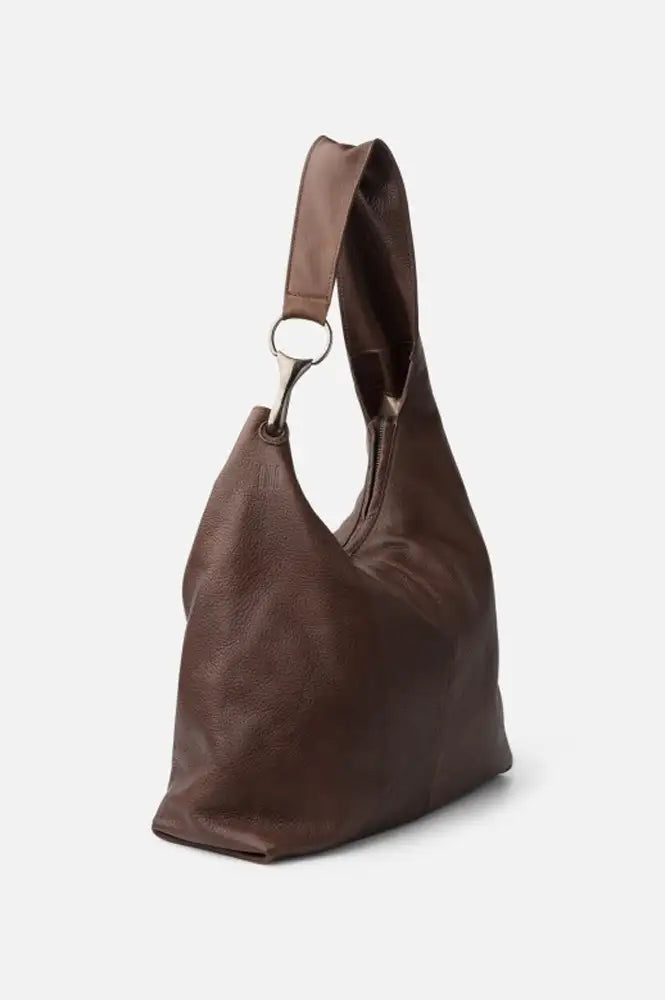 Biba Jackpot Dark Brown Leather Shoulder Bag