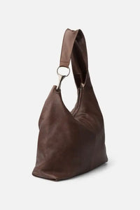 Biba Jackpot Dark Brown Leather Shoulder Bag