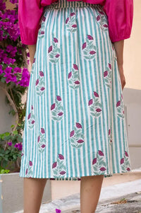 Zen Ethic Sandra Beaulieu Printed Skirt - The Mercantile London